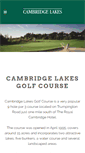 Mobile Screenshot of cambridgelakes.co.uk